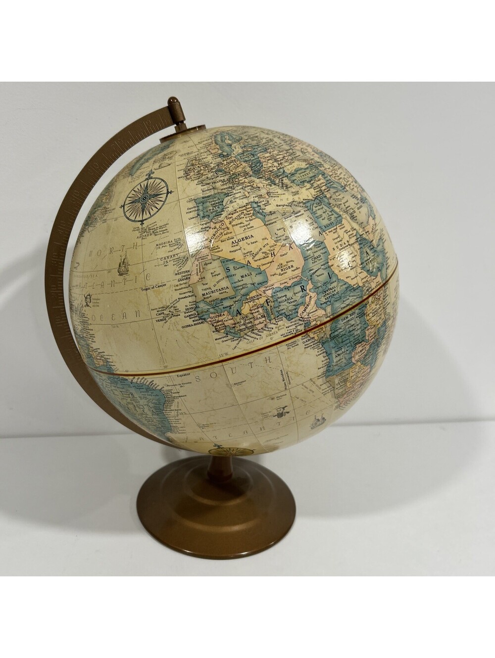 Vintage Replogle Globe Master Classic Series 12 inch Diameter With Stand - Picture 3 of 5